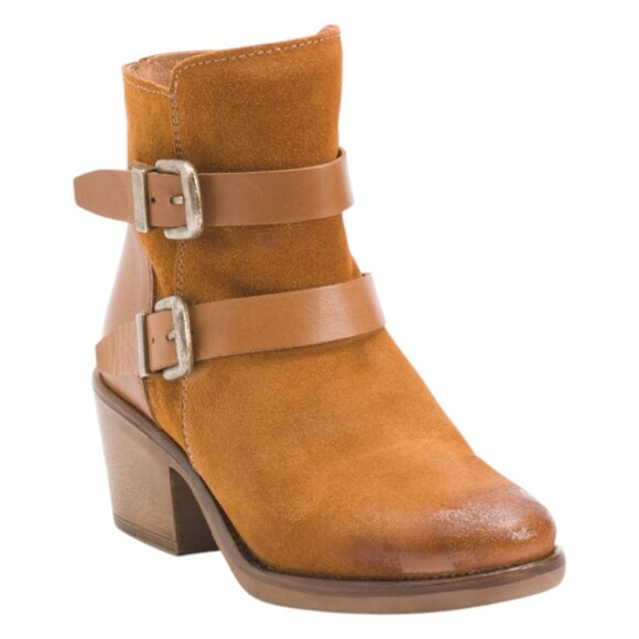 MIZ MOOZ Made In Spain Suede Dayla Booties - Picture 1 of 3